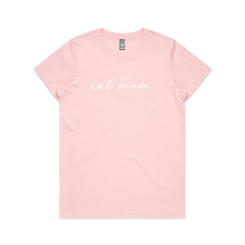 Load image into Gallery viewer, CAT MUM (thin cursive) Classic T-Shirt