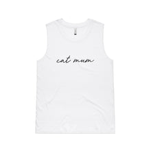 Load image into Gallery viewer, CAT MUM (thin cursive) Ladies Tank