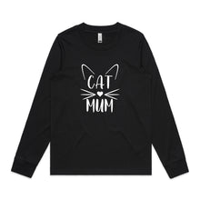 Load image into Gallery viewer, CAT MUM (whiskers + ears) Long Sleeve T-Shirt