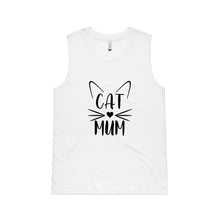 Load image into Gallery viewer, CAT MUM (whiskers + ears) Ladies Tank