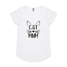 Load image into Gallery viewer, CAT MUM (whiskers + ears) Ladies T-Shirt