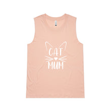 Load image into Gallery viewer, CAT MUM (whiskers + ears) Ladies Tank