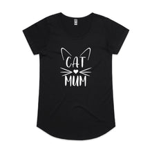 Load image into Gallery viewer, CAT MUM (whiskers + ears) Ladies T-Shirt