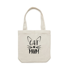 Load image into Gallery viewer, CAT MUM (whiskers + ears) Luxe Tote Bag