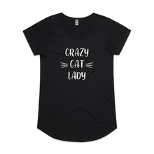 Load image into Gallery viewer, CRAZY CAT LADY Ladies T-Shirt