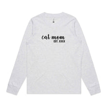 Load image into Gallery viewer, Cat Mom est. Long Sleeve T-Shirt