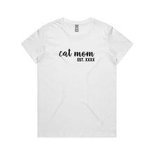Load image into Gallery viewer, Cat Mom est. Classic T-Shirt