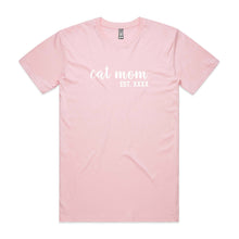 Load image into Gallery viewer, Cat Mom est. Unisex T-Shirt