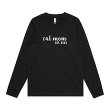 Load image into Gallery viewer, Cat Mom est. Long Sleeve T-Shirt