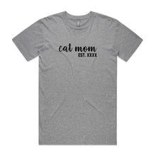 Load image into Gallery viewer, Cat Mom est. Unisex T-Shirt