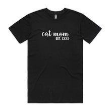 Load image into Gallery viewer, Cat Mom est. Unisex T-Shirt