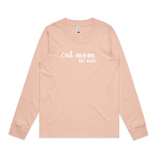 Load image into Gallery viewer, Cat Mom est. Long Sleeve T-Shirt