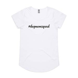 #dogmomsquad (thick cursive) Ladies T-Shirt