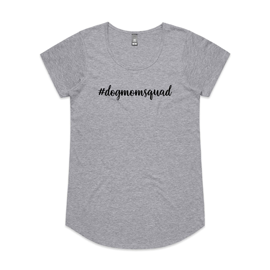 #dogmomsquad (thick cursive) Ladies T-Shirt