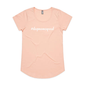 #dogmomsquad (thick cursive) Ladies T-Shirt