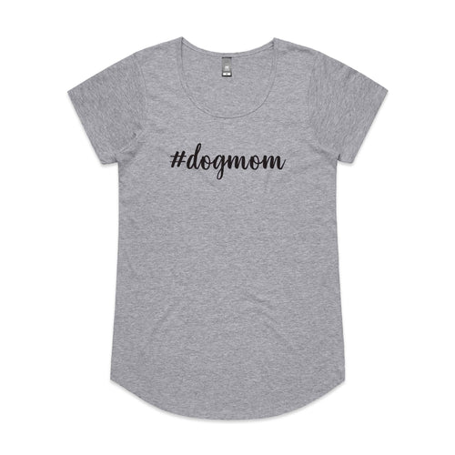 #dogmom (thick cursive) Ladies T-Shirt