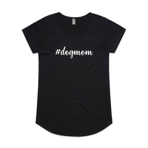 #dogmom (thick cursive) Ladies T-Shirt