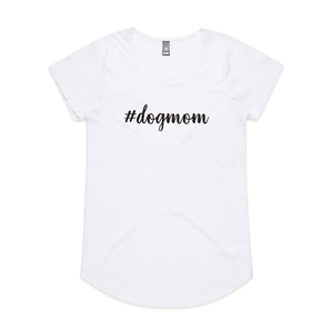 #dogmom (thick cursive) Ladies T-Shirt