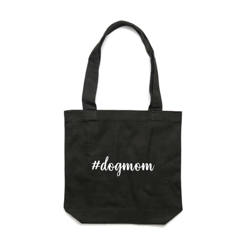 #dogmom (thick cursive) Luxe Tote Bag