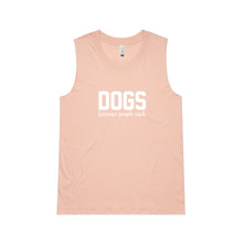 Load image into Gallery viewer, DOGS Because People Suck Ladies Tank