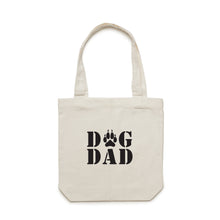 Load image into Gallery viewer, DOG DAD (paw print) Luxe Tote Bag