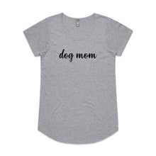 Load image into Gallery viewer, dog mom (thick cursive) Ladies T-Shirt