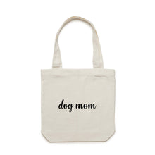 Load image into Gallery viewer, dog mom (thick cursive) Luxe Tote Bag