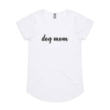 Load image into Gallery viewer, dog mom (thick cursive) Ladies T-Shirt