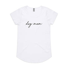 Load image into Gallery viewer, dog mom (thin cursive) Ladies T-Shirt
