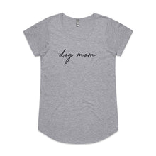 Load image into Gallery viewer, dog mom (thin cursive) Ladies T-Shirt