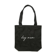 Load image into Gallery viewer, dog mom (thin cursive) Luxe Tote Bag