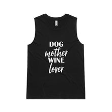 Load image into Gallery viewer, DOG Mother WINE Lover Ladies Tank