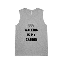 Load image into Gallery viewer, DOG WALKING IS MY CARDIO Ladies Tank