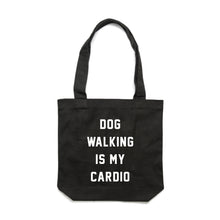 Load image into Gallery viewer, DOG WALKING IS MY CARDIO Luxe Tote Bag