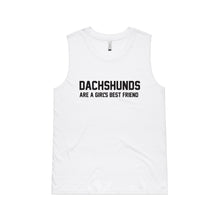 Load image into Gallery viewer, Dachshunds Are A Girl's Best Friend Ladies Tank