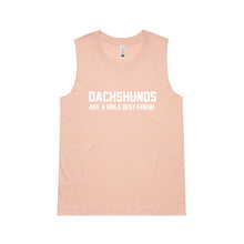 Load image into Gallery viewer, Dachshunds Are A Girl's Best Friend Ladies Tank