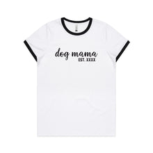 Load image into Gallery viewer, Dog Mama Est. Ringer T-Shirt