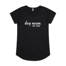 Load image into Gallery viewer, Dog Mum Est. Ladies T-Shirt