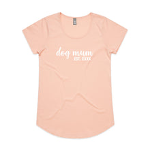 Load image into Gallery viewer, Dog Mum Est. Ladies T-Shirt