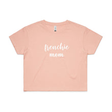 Load image into Gallery viewer, Breed Specific Dog Mom (thick cursive) Crop T-Shirt