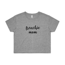 Load image into Gallery viewer, Breed Specific Dog Mom (thick cursive) Crop T-Shirt