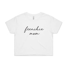 Load image into Gallery viewer, Breed Specific Dog Mom (thin cursive) Crop T-Shirt