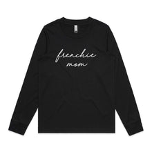 Load image into Gallery viewer, Breed Specific Dog Mom (thin cursive) Long Sleeve T-Shirt