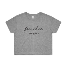 Load image into Gallery viewer, Breed Specific Dog Mom (thin cursive) Crop T-Shirt