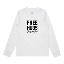 Load image into Gallery viewer, Free hugs (dogs only) Long Sleeve T-Shirt