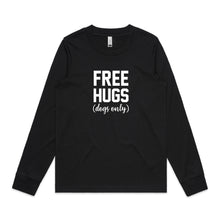 Load image into Gallery viewer, Free hugs (dogs only) Long Sleeve T-Shirt