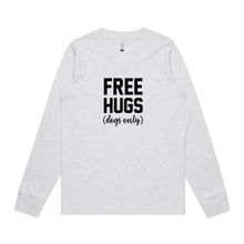 Load image into Gallery viewer, Free hugs (dogs only) Long Sleeve T-Shirt