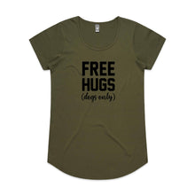 Load image into Gallery viewer, FREE HUGS (dogs only) Ladies T-Shirt