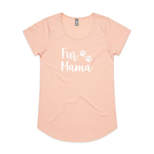 Load image into Gallery viewer, Fur Mama Ladies T-Shirt (paws)