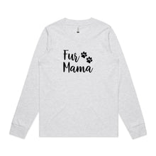 Load image into Gallery viewer, Fur Mama T‑Shirt (paws) Long Sleeve T-Shirt